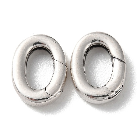 925 Thailand Sterling Silver Spring Gate Rings STER-D003-41P-1
