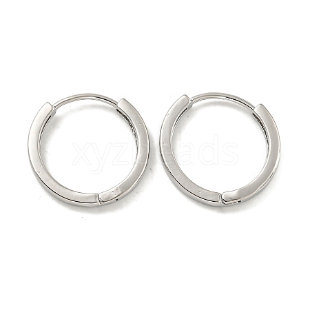 Brass Hoop Earrings EJEW-L211-006P-1