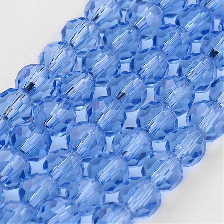 Transparent Glass Bead Strands GLAA-G013-10mm-25-1