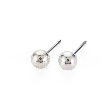 CCB Plastic Ball Stud Earrings for Women EJEW-S213-01D-F06B-RS-1