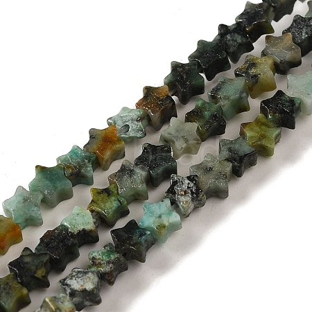 Natural African Turquoise(Jasper) Beads Strands G-G085-B06-01-1