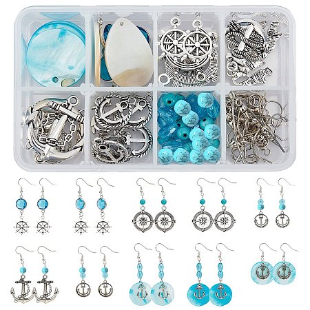 SUNNYCLUE DIY Navigation Themed Earring Making Kits DIY-SC0001-99-1