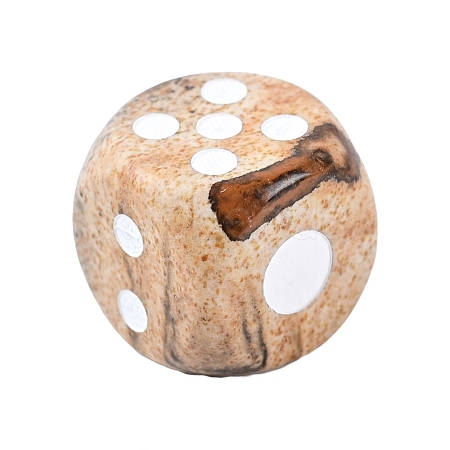 Natural Picture Jasper Carved Cube Dice PW-WGD9A2F-13-1