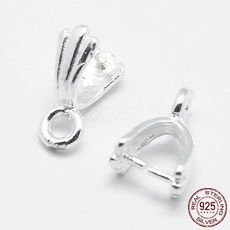 925 Sterling Silver Pendant Bails X-STER-E050-12S-1