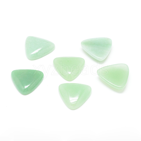 Natural Green Aventurine Gemstone Cabochons G-T025-10x10mm-04-1