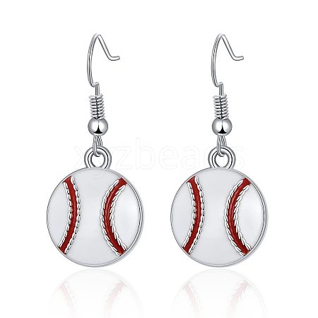 Alloy Enamel Dangle Earrings FS-WG4E48D-01-1