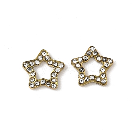 304 Stainless Steel Rhinestone Cabochons STAS-A057-04G-E02-1