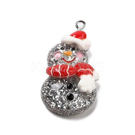 Christmas Theme Resin Pendants RESI-R450-01B-1