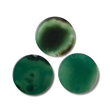 Natural Green Onyx Agate Cabochons G-A213-06-1