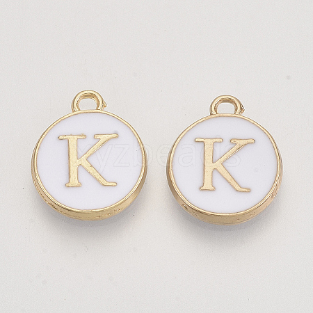 Golden Plated Alloy Charms X-ENAM-S118-01K-1