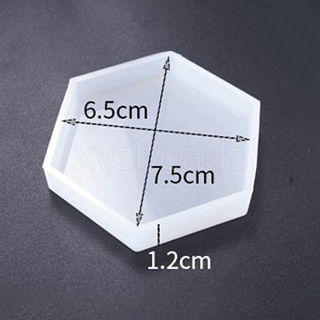DIY Hexagon Cup Mat Silicone Molds SIMO-PW0001-117B-02-1