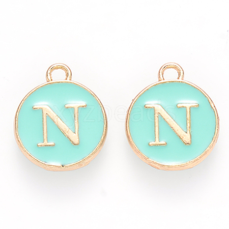 Golden Plated Alloy Enamel Charms LS-ENAM-S118-05N-1
