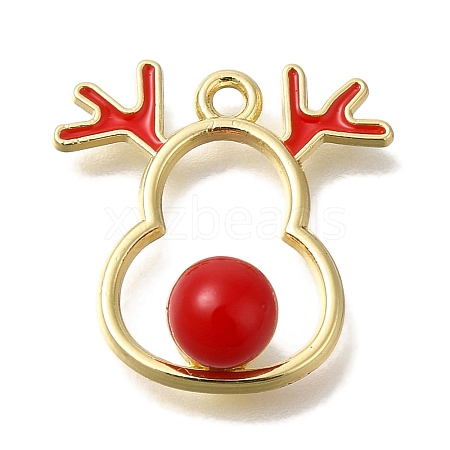 Christmas Theme Alloy Enamel Pendants ENAM-B025-01C-01G-1