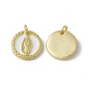 Rack Plating Brass Enamel Charms KK-C007-24G-2