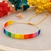 Friendship Loom Pattern Miyuki Seed Beads Bracelets for Women BJEW-Z013-49-4