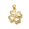 Rack Plating Brass Micro Pave Cubic Zirconia Enamel Pendants KK-L226-004G-02-1