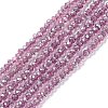 Electroplate Glass Beads Strands X-EGLA-R048-2mm-11-1