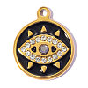 304 Stainless Steel with Enamel Pendants SA-OY002-27G-02-1