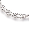 304 Stainless Steel Multi-strand Bracelets BJEW-G596-12P-2