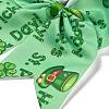 Saint Patrick's Day Big Bowknot Polyester Elastic Hair Ties OHAR-H011-01F-3