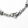 Tarnish Resistant 304 Stainless Steel Cable Chain Bracelets BJEW-M125-02P-2