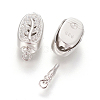 Anti-Tarnish Rhodium Plated 925 Sterling Silver Box Clasps STER-L059-05P-2