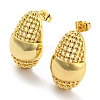 Oval Stud Earrings EJEW-G355-09G-1