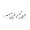 304 Stainless Steel Rhinestone Earring Hooks STAS-D310-01P-03-2