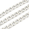 304 Stainless Steel Cuban Link Chains STAS-B020-07P-1