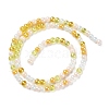 Transperant Electroplate Glass Beads Strands GLAA-P056-4mm-B01-2