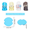 40Pcs 4 Colors Plastic Jewelry Ring Display Planks KY-PH0001-47-3