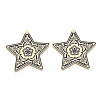 Brass Enamel Big Pendants X-KK-N223-02-2