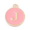 Golden Plated Alloy Enamel Charms X-ENAM-Q437-14J-1