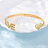 304 Stainless Steel Cuff Bangles for Women BJEW-F491-01G-03-1