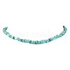 Dyed Natural Freshwater Shell Nuggets Beaded Necklaces NJEW-JN05488-02-2