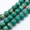 Synthetic Imperial Jasper Beads Strands G-I199-35-6mm-A-1