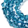 Transparent Electroplate Glass Beads Strands LS-EGLA-A039-T2mm-A01-3