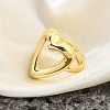 Brass Open Cuff Rings for Women RJEW-F171-01G-01-5