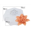 Food Grade Three Trust Flower DIY Candle Silicone Molds PW-WG38162-13-1