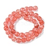 Cherry Quartz Glass Beads Strands G-H023-A10-01-3