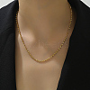 Simple and Elegant Stainless Steel Rope Chain Women's Necklaces RX3726-1