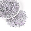 Baking Paint Transparent Glass Beads DGLA-T004-08B-3