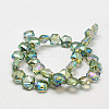 Electroplate Glass Beads EGLA-D022-06-2