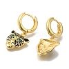 Rack Plating Leopard Brass Hoop Earrings EJEW-H016-30G-2