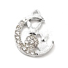 Alloy Rhinestone Pendants ALRI-C007-37P-2