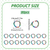 80Pcs 304 Stainless Steel Open Jump Rings STAS-LP0001-41C-02-2