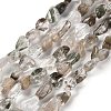 Natural Green Lodolite Quartz Beads Strands G-P497-01E-05-1