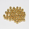 Rack Plating and PVD Vacuum Plating Brass Round Spacer Beads KK-I601-6mm-G-RS-2