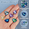 48Pcs Electroplated Glass Pendants EGLA-HS0001-13-4