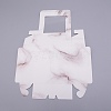 Marble Pattern Paper Cardboard Jewelry Boxes CON-WH0039-08-1
